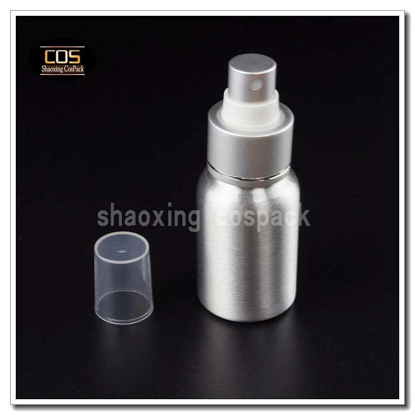 50PCS 30ml matt silver aluminum bottle with mist pump 1 ounce cosmetic tins 30 ml metal spray | Красота и здоровье