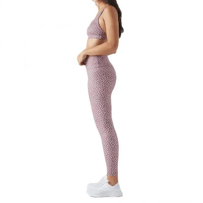 

Dot Print Yoga Pants Quick Dry Pants Sports Tights Fitness Running Workout Slim Fit Summer Autumn Sweatpants Breathable Elastic