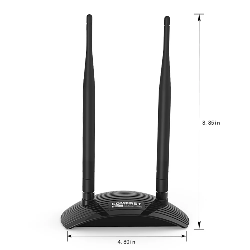 Windows 10 сетевой карты Ralink RT3072 300 Мбит/с 2T2R ПК wifi адаптер Wi-Fi usb long range COMFAST CF-WU7300ND |