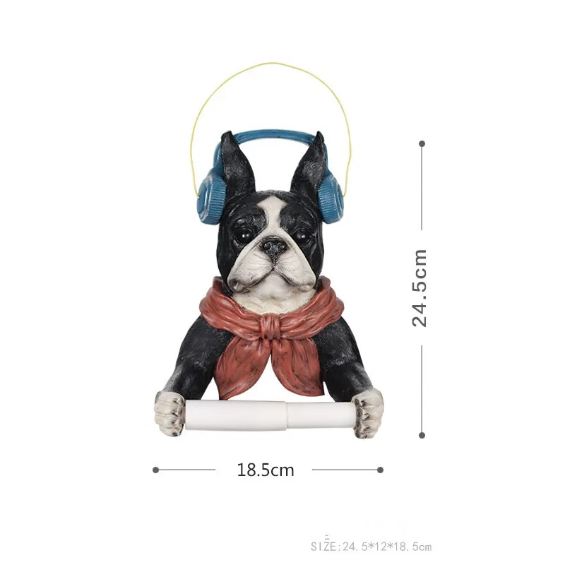 Смоляная музыкальная собачка для ванной комнаты вешалка полотенец креативный