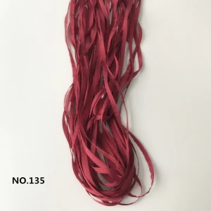 COLOR 135 4 мм чистый шелк однотонные ленты для вышивки, мягкие на ощупь - Цвет: COLOR 135