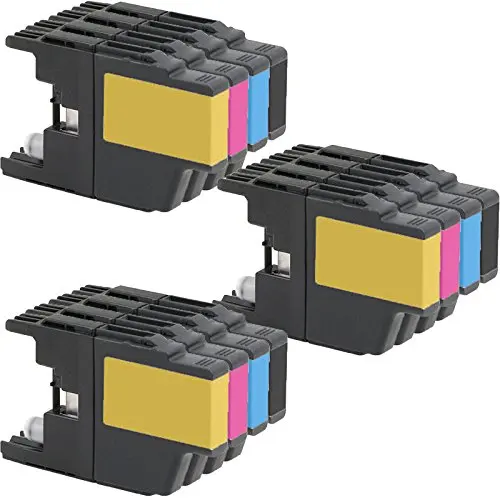 Набор из 12 LC71 LC75 совместимый чернильный картридж для принтера Brother MFC J280W J425W J430W J435W