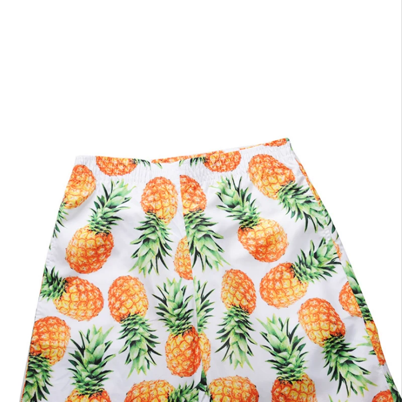 2018 Summer New Style Men's Creative Pineapple Beach Tide Brand Street Leisure Short Pants Loose Drawstring Big Size | Мужская