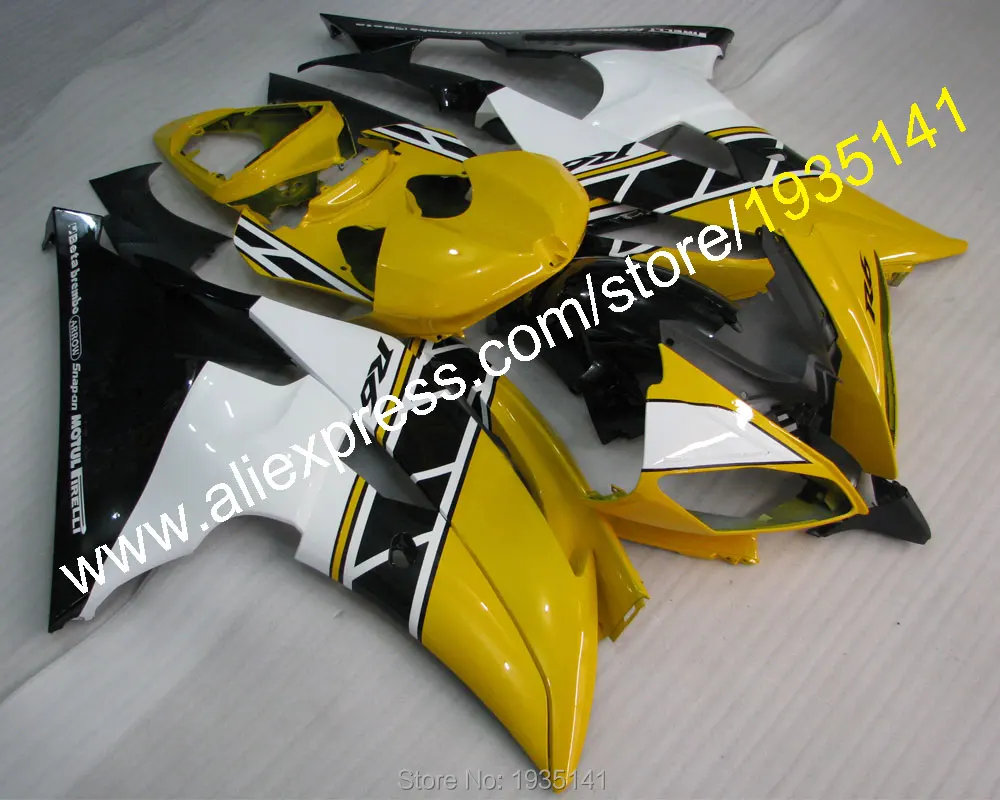 

For Yamaha Yellow Black White YZF600 R6 Fairings Kit 2008-2016 YZF-R6 Bodywork Parts 08-16 YZFR6 (Injection molding)