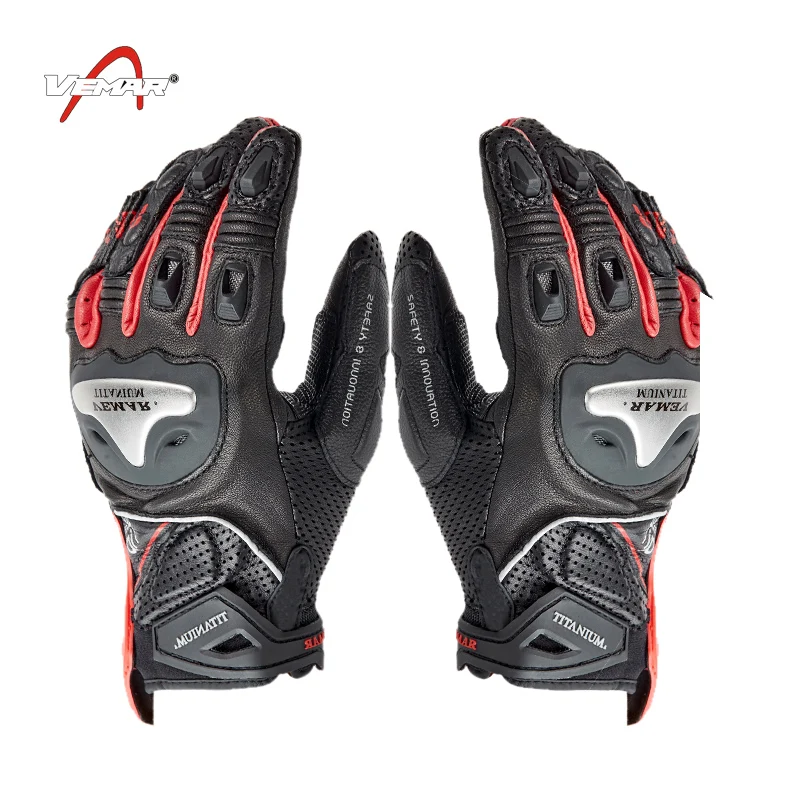 

Touch screen leather motorcycle gloves/knight gloves/racing gloves/cycling gloves outdoor full finger waterproof 3 colors