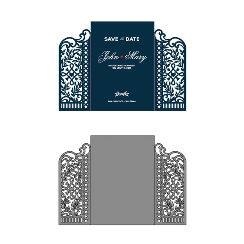 Lacework обложки рамки металлические режущие штампы Декоративные DIY Скрапбукинг