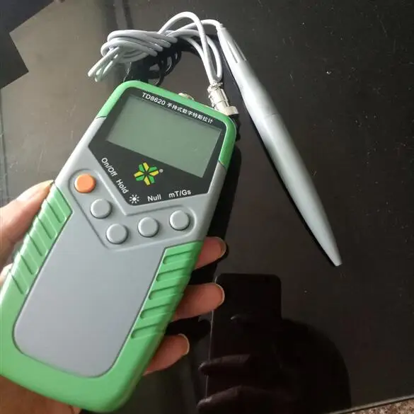 TD8620 Gaussmeter Tesla измеритель потока поверхности магнитного поля тестер с функцией NS