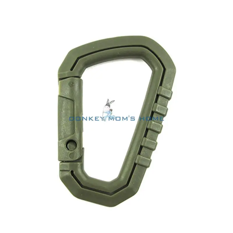 Outdoor D-Ring Clip Key Ring Padlock Carabiner Snap Hook Keychain Keyring Hanging Buckle Accessory Hiking EDC Tool | Спорт и