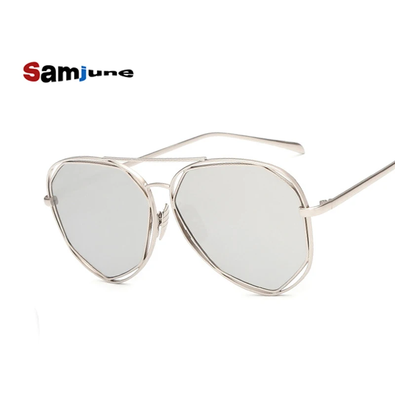 Samjune новые модные очки с большой оправой мужские и женские солнцезащитные
