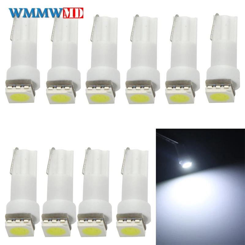 Wmmwmd 10 шт. T5 58 73 74 286 W1.2W 5050Led на приборной панели датчик лампы автомобиля Предупреждение индикатор инструмент индикаторы кластера лампы 12V