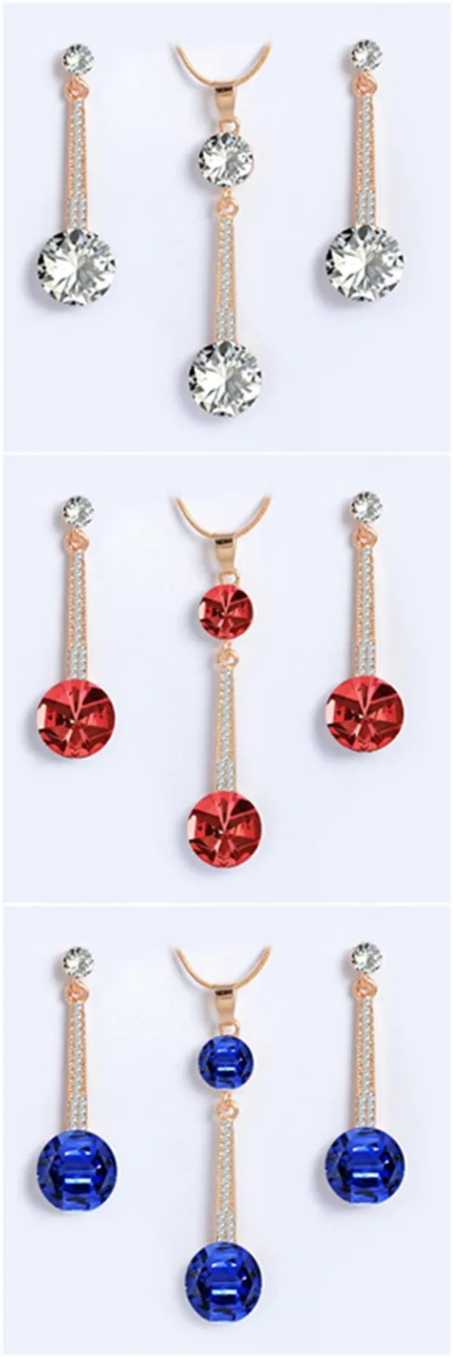 Комплект из колье и серёг с кристаллами|jewelry microscope|jewelry premierjewelry velvet |