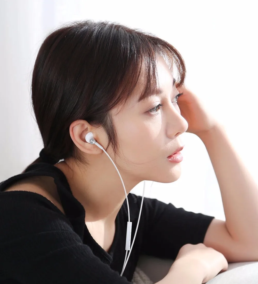 Новинка 2018 оригинальные наушники Xiaomi Mi с двойным драйвером 3 5 мм полувкладыши