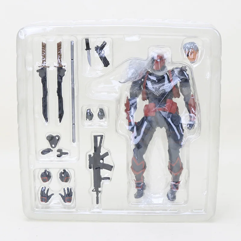 deathstroke opp 14-16 см игрушки Marvel Revoltech серия Мстители эндгейм супергерой Дэдпул Человек-паук Веном Росомаха Карнаж Figma модель куклы - Color: deathstroke opp