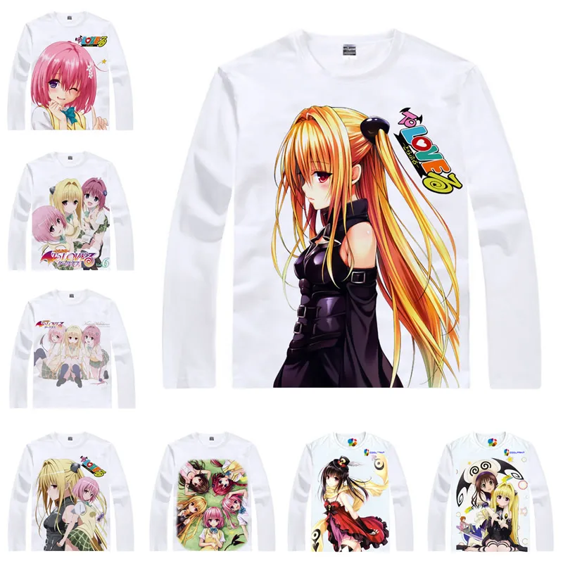 Coolprint японский Футболка с изображением в стиле аниме To Love Ru футболки мульти стиль