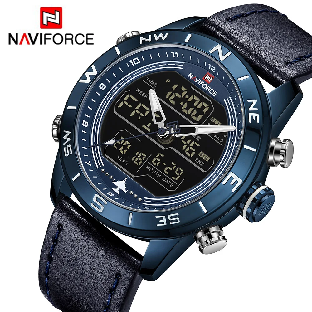 Часы наручные NAVIFORCE мужские кварцевые аналоговые брендовые