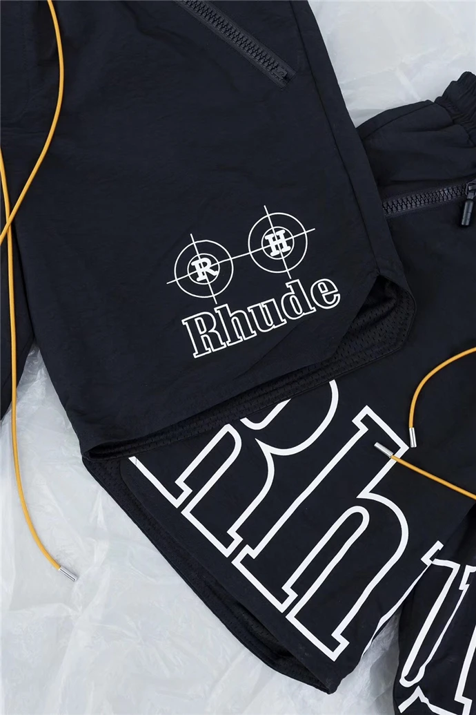 19SS RHUDE Rhude X Patron новая версия шорты мужские летние RHUDE сетки плавательный багажник 3 варианта унисекс молния шнурок шорты