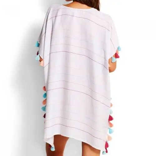 

Fashion Women Beachwear Swimwear Bikini Beachwear Tassel Ladies Summer Dress
