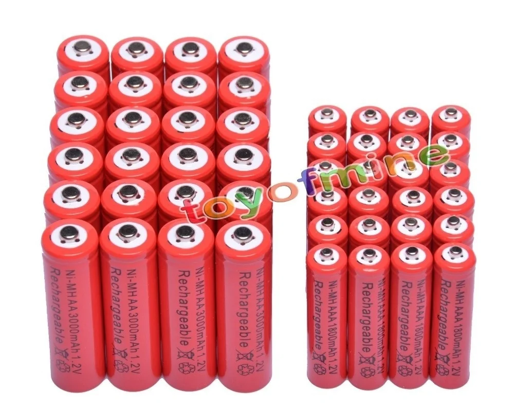 AA 3000mAh + AAA 1800mAh 1 2 V NiMH 14500 аккумуляторная батарея 2A 3A батарея|Перезаряжаемые