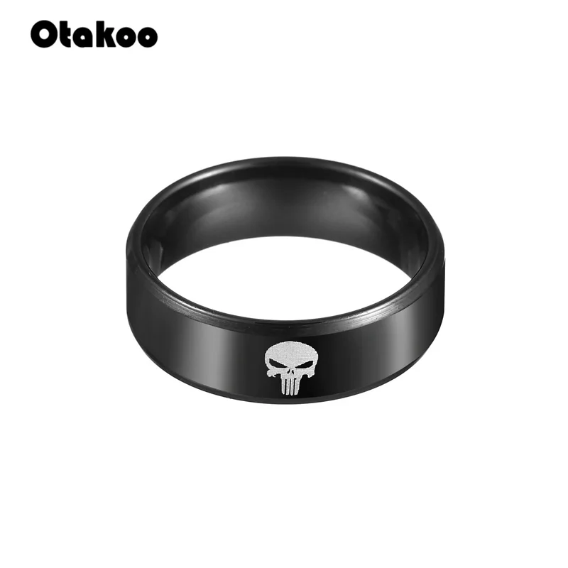 Мужское и женское кольцо Otakoo из нержавеющей стали с супергероем черепом скелетом