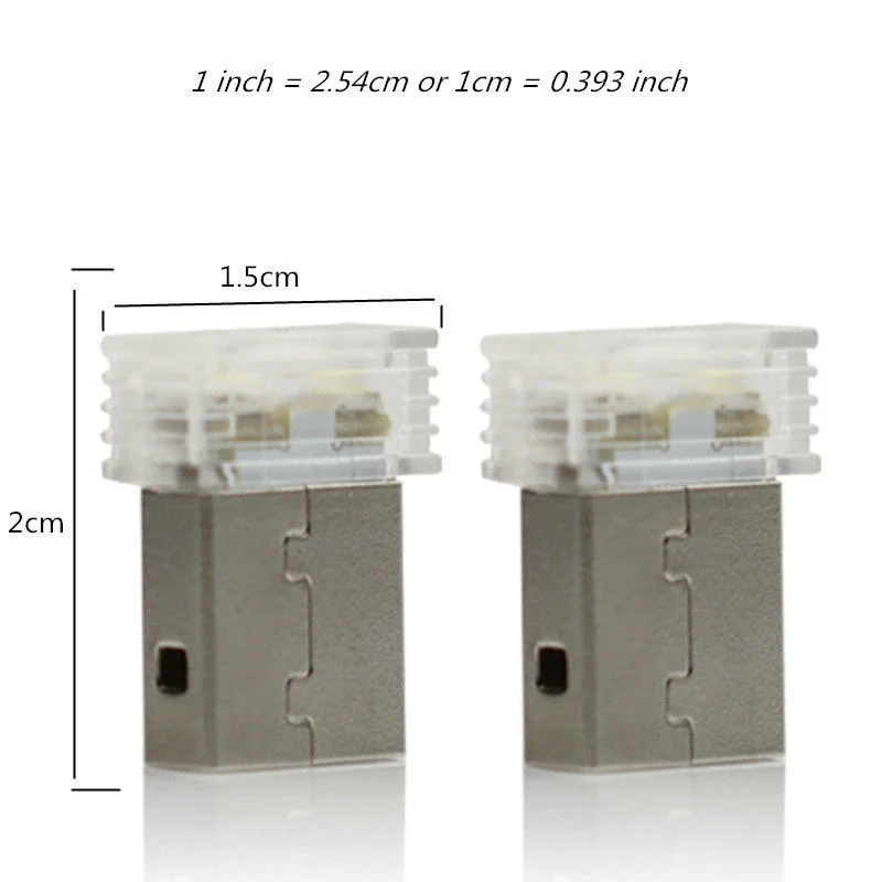 Droshipping Бело-синяя гибкая мини-USB-лампа с LED-подсветкой, яркая подсветка для автомобильной атмосферы.
