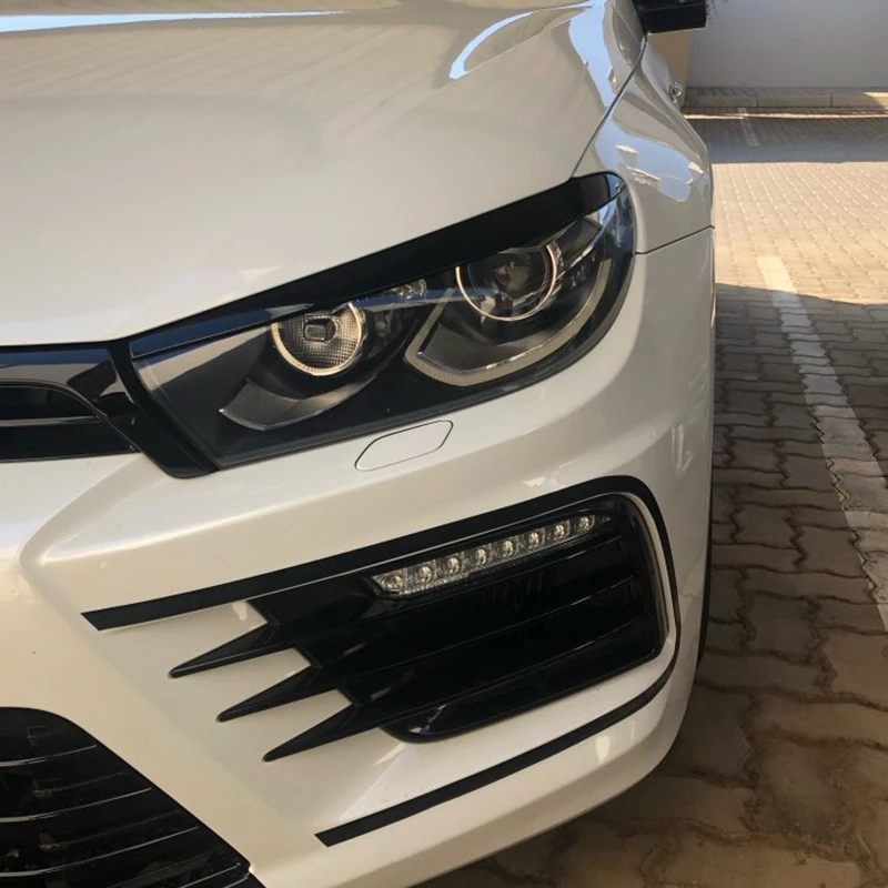 Наклейки для фар автомобиля, украшения для Volkswagen Scirocco Gts 2008-, аксессуары для стайлинга автомобилей
