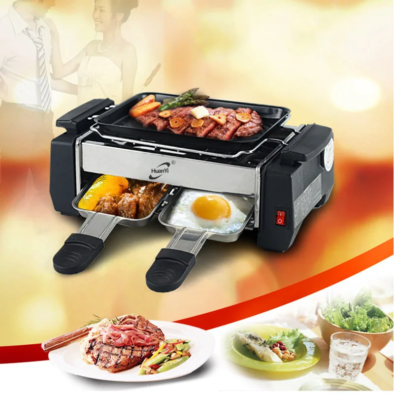 kbxstart 220v home smoke free couple electric barbecue student mini teppanyaki small barbecue machine free global shipping