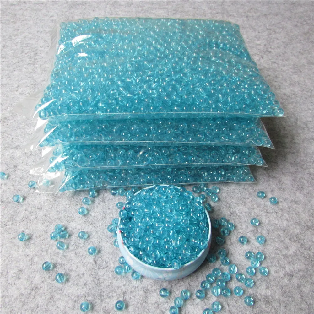 

Lake Blue Imitation Pearl Beads Acrylic Round Beads Jewelry DIY ABS Beads 500 g Findings Phone Case ABS Imitation Pearl Beads