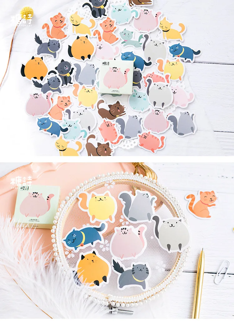 Королевство кошка декоративные наклейки клей наклейки DIY украшения Дневник коробка с наклейками посылка