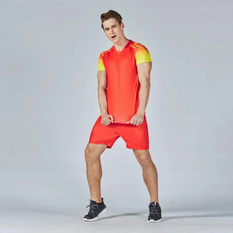 Men Red Спортивные мужские и женские майки для волейбола, Спортивная форма для волейбола, мужские спортивные футболки, форма для волейбола, форма для женщин - Цвет: Men Red