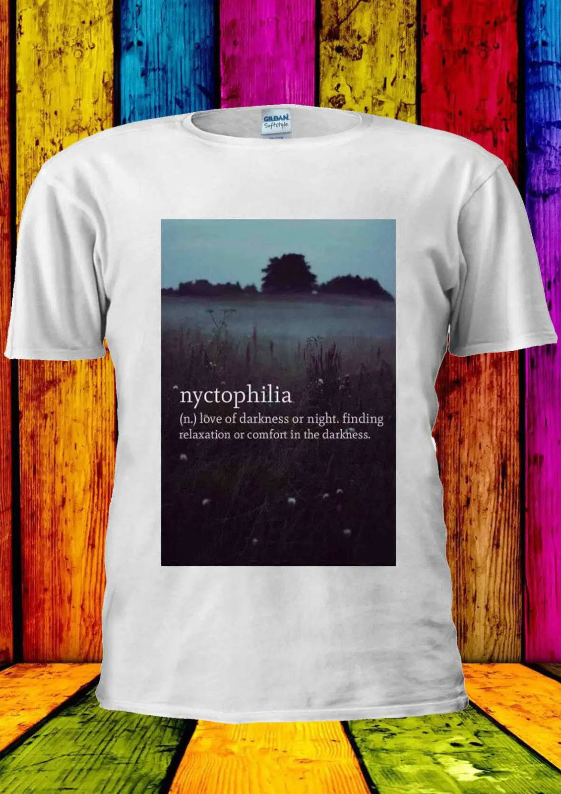Nyctophilia любовь тьмы поиск футболка Для женщин унисекс 1495 | Женская одежда