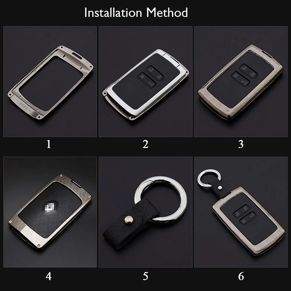 Чехлы для автоключей из оцинкованного сплава ATOBABI для Renault Clio Talisman Megane Scenic Kadjar Captur Koleos Smart Remote Fob Shell Cover