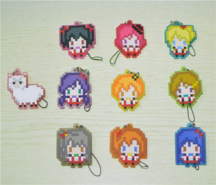 10 pcs LoveLive фигурки love live! Школьная Униформа проекта Idol Maki Nozomi Нико пиксель серии ПВХ