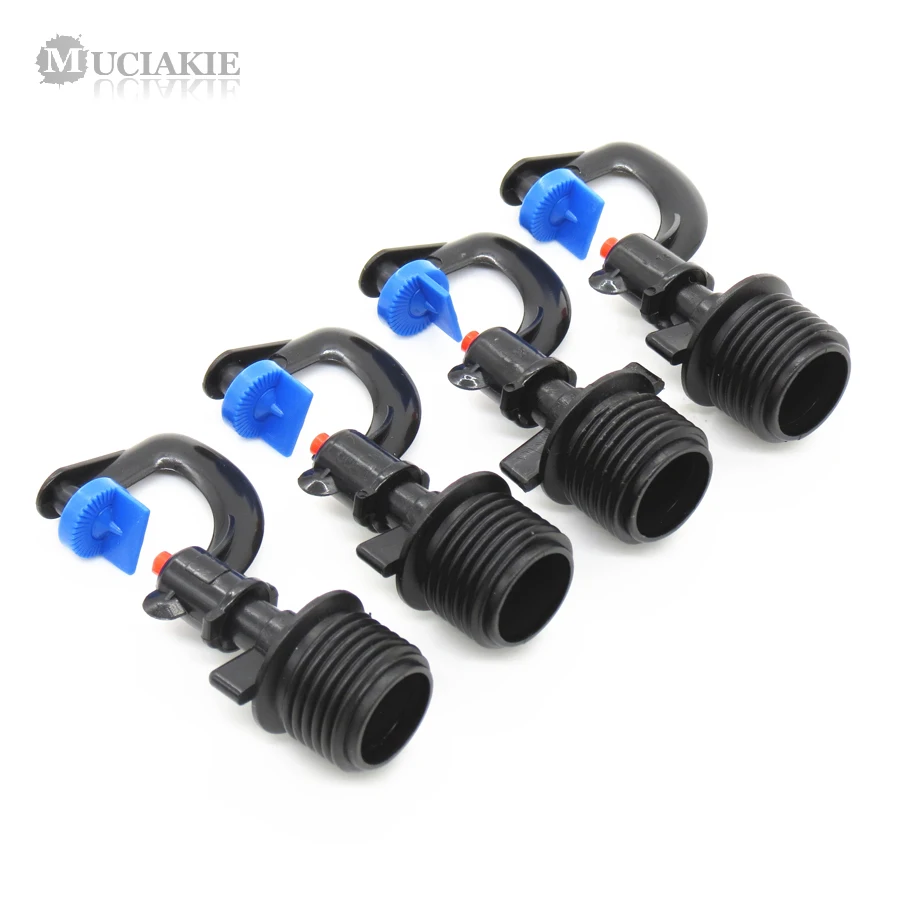 

MUCIAKIE 10PCS 180 Degrees G Type Reflaction Garden Watering Sprinkler with 1/2'' (20mm) Male Thread Lawn Flowers Irrigation