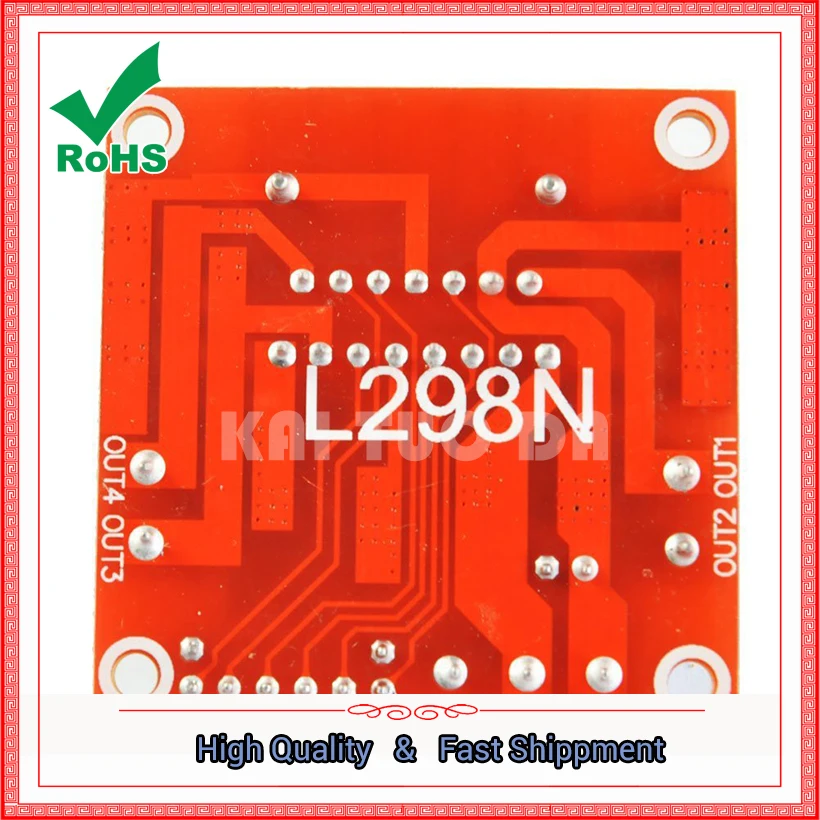 Original chip L298N motor drive plate module DC stepper robot intelligent car board | Электронные компоненты и