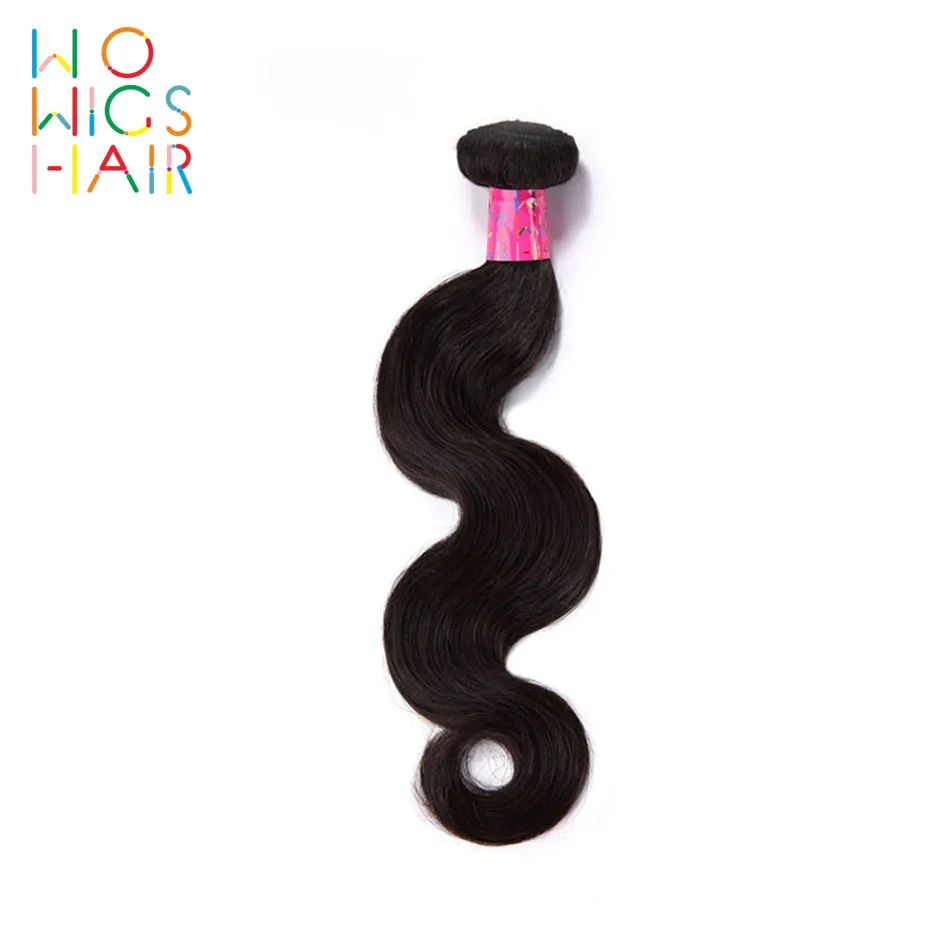 

WoWigs Hair Body Wave Malaysian Remy Hair 100% Human Hair Weaving 1/3/4 PCS Free Shipping Natural Color