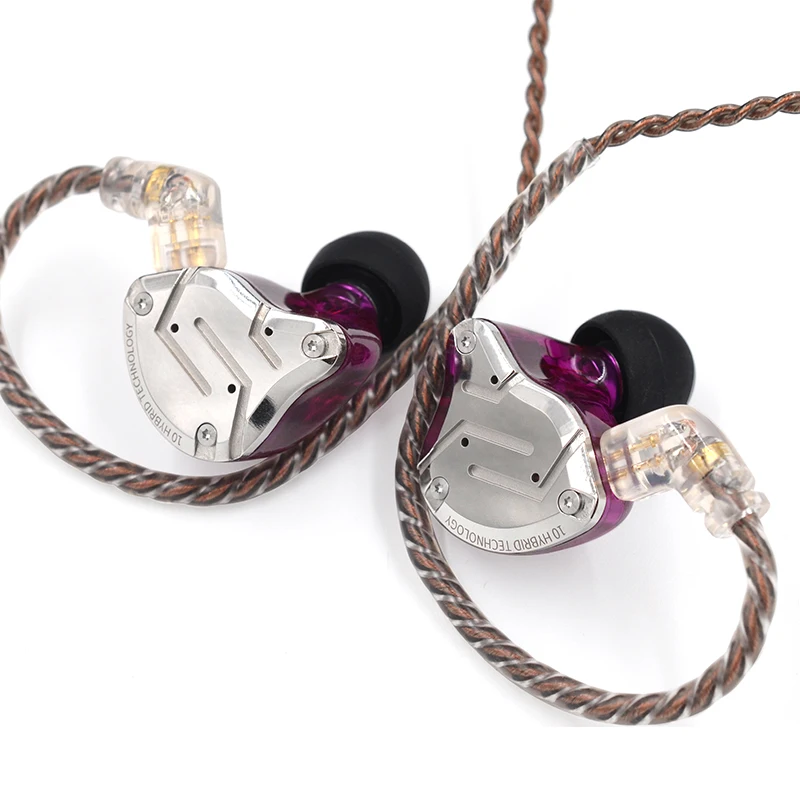 KZ ZS10 PRO 4BA + 1DD гибридный 5 блок мульти драйвер в ухо наушники динамический Hi Fi DJ