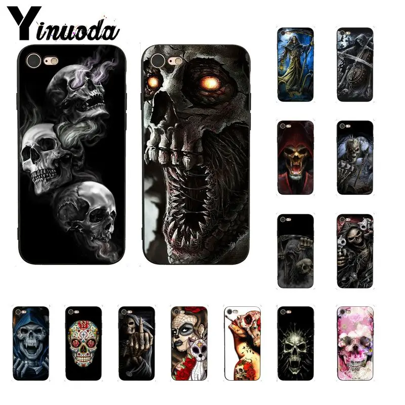 Чехол Grim Reaper Skull Skeleton для iphone 12 11 Pro Max 5 5Sx 6 7 8plus X XS MAX XR | Мобильные телефоны и