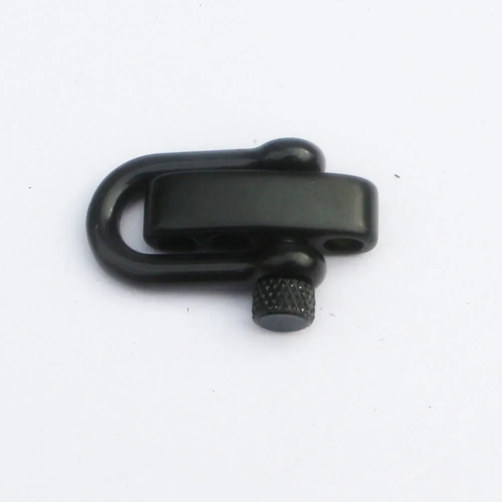 10 шт./лот черный бант из нержавеющей стали/U образный якорь регулируемая скоба