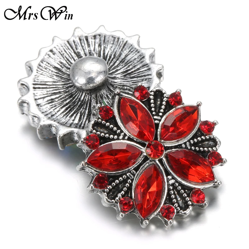6 шт./лот красивый цветной кристалл цветок оснастка ювелирное изделие кнопки