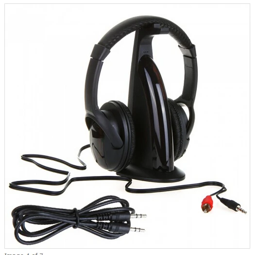 5 в 1 HiFi Беспроводные Наушники FM Радио Монитор MP3 PC TV Аудио Мобильные Телефоны