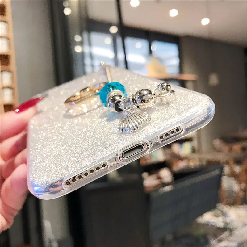 Glitter Ring Cases For Huawei Y9 Y7 Y6 Prime Pro 2019 2018 2017 Y5 Y3 ii Bling Bracelet Covers Bumper |