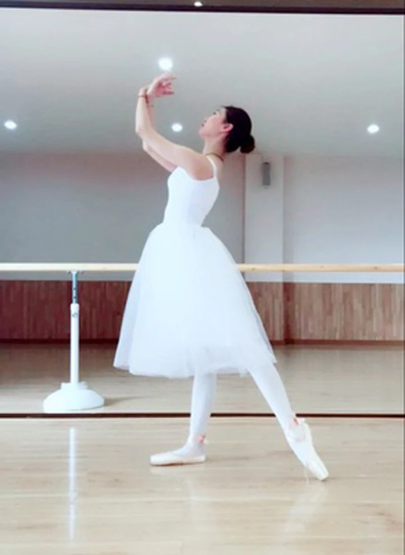 Балетная пачка для взрослых высокое качество профессиональное белое Лебединое