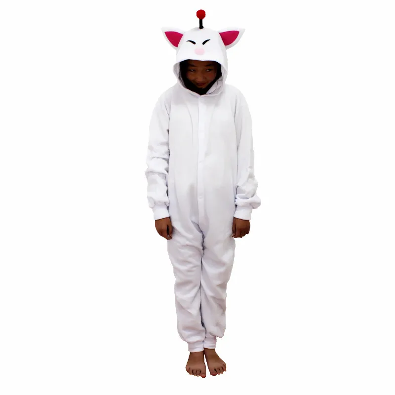 Детские Мультяшные кигуруми Moogle детские комбинезоны пижамы фэнтези косплей