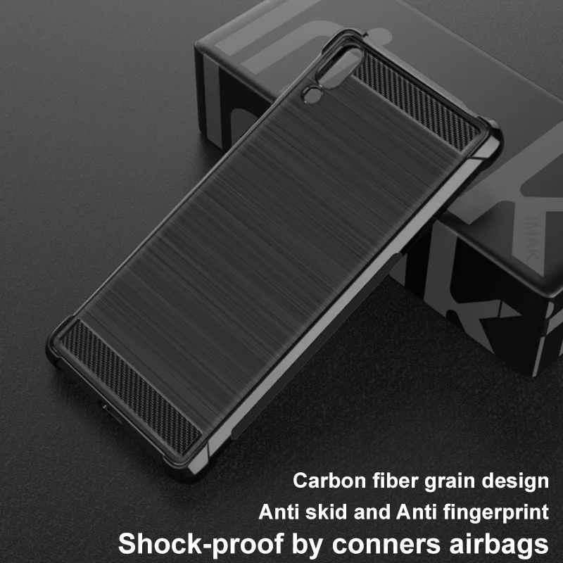For Sony Xperia L3 case iMAK Vega Fiber Pattern airbag Phone Bumper Cover |