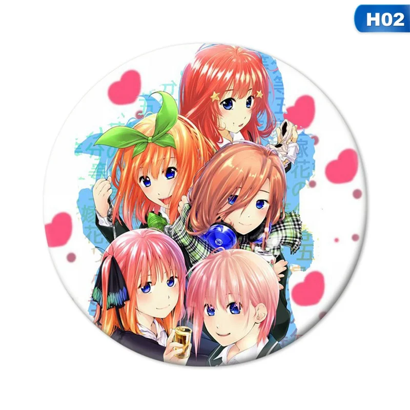 Пятиуровневый цветок свадьба значок аниме брошь стерео двухмерный периферийный