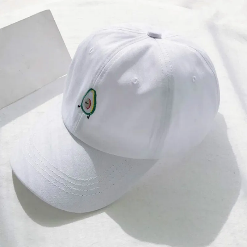 Avocado white Мода папа шляпа для мужчин хлопок вышивка K Поп Бейсбол кепки хип Snapback шапка-Кепка унисекс рэп бейсболка Боб Прямая - Цвет: Avocado white