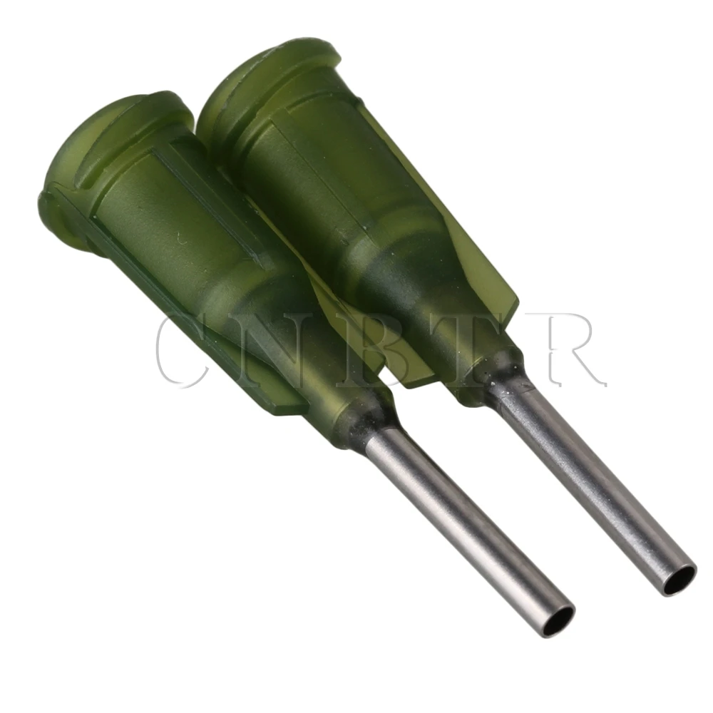 CNBTR 100 шт. темно зеленая пластиковая игла с тупым наконечником 1/2 дюйма 14Ga|tip muffler|tip