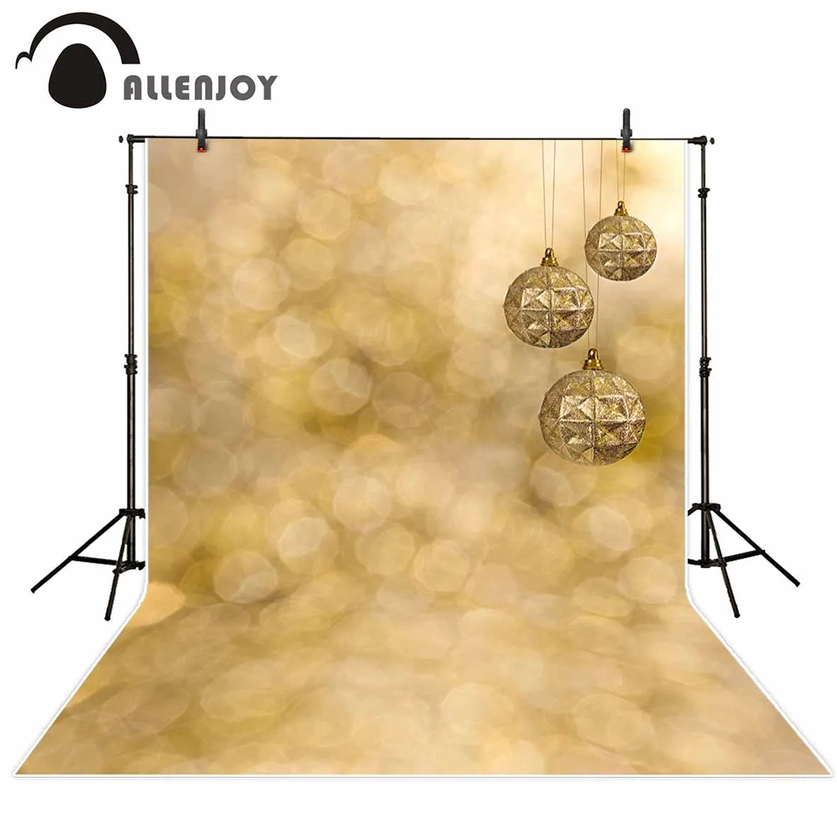 Allenjoy новый фон для фотосъемки золотые боке Рождественские шары цветные пятна