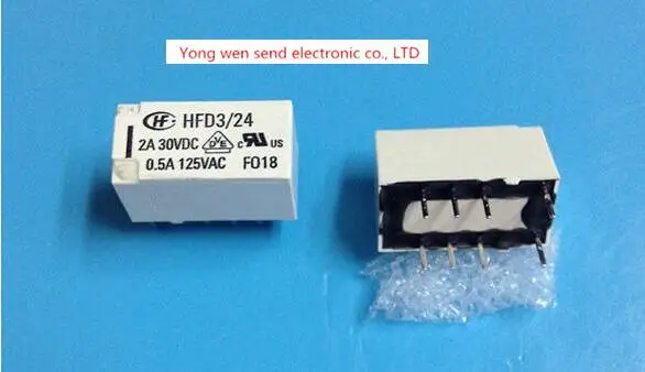 Горячая новинка HFD3/24 S HFD3 24 HFD324S 24VDC DC24V 24В РЕЛЕ DIP8|relay type|relay dcrelay capacitor |
