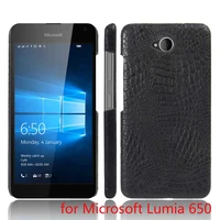 subin new luxury crocodile skin pu leather case for nokia microsoft lumia 650saanarm 1154 back cover phone protective cases